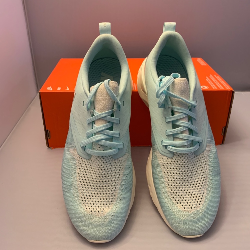 Nike Odyssey React 2 Flyknit Running Shoes9.5 Teal - image 1